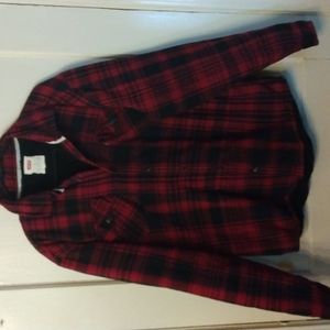 Levi's Men's L Sherpa lined Button down Flannel Jacket.